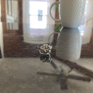 Pandora Christmas sled charm with red garnet